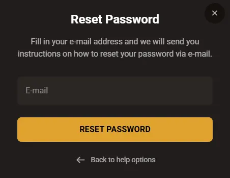 Je wachtwoord opnieuw instellen bij Slotlair Casino